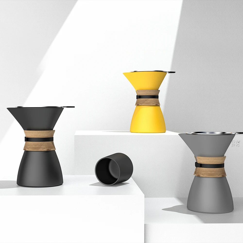 Wholesale 550ml ceramic coffee maker cafe filter pour over jug pourover drip ceramic coffee pot