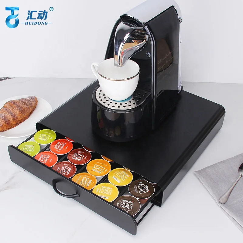 Drawer coffee capsule holder dolce gusto Plastic portable nespresso capsule coffee machine holder storage