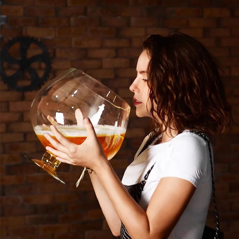 Super Large-capacity 32oz Beer Mugs Wine Glass Extra-large Goblet Classic Giant Glass Beer Stein Beer Glasses For Freezer