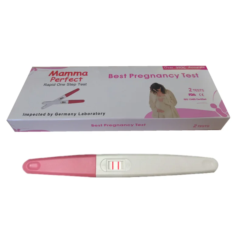 Mama perfect HCG pregnancy test strip/cassette/midstream with lowest price factory direct price