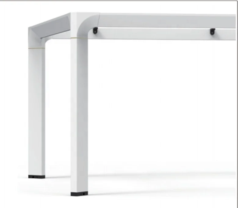 I Shaped Modula Modern 4-Person split Office Furniture Staff Workstation steel frame