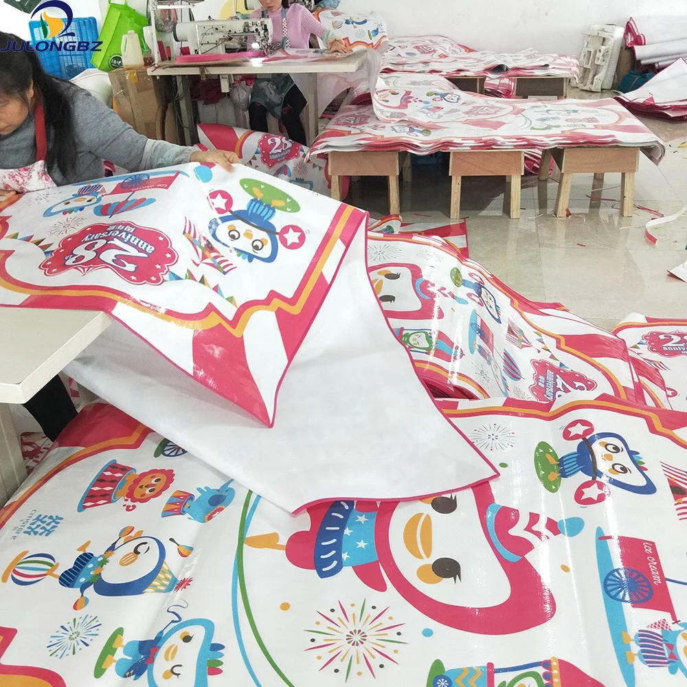 Wholesale outdoor camping portable PP woven beach mat