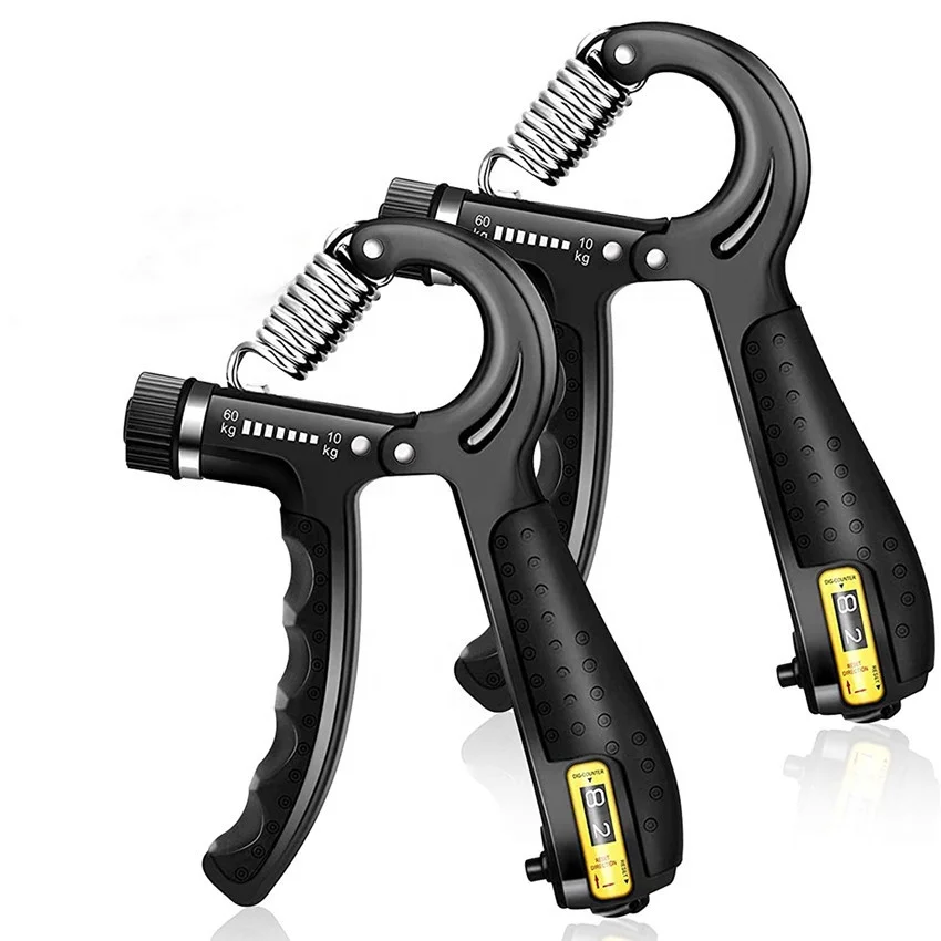 Jointop Adjustable Spring Hand Grip with Digital Counter Hand Gripper Finger Strengthener Strength Exercise Equipment