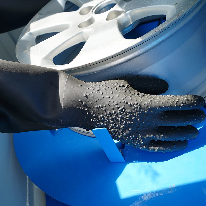 Sandblaster Automatic rotary table sand blasting machine for wheel rim