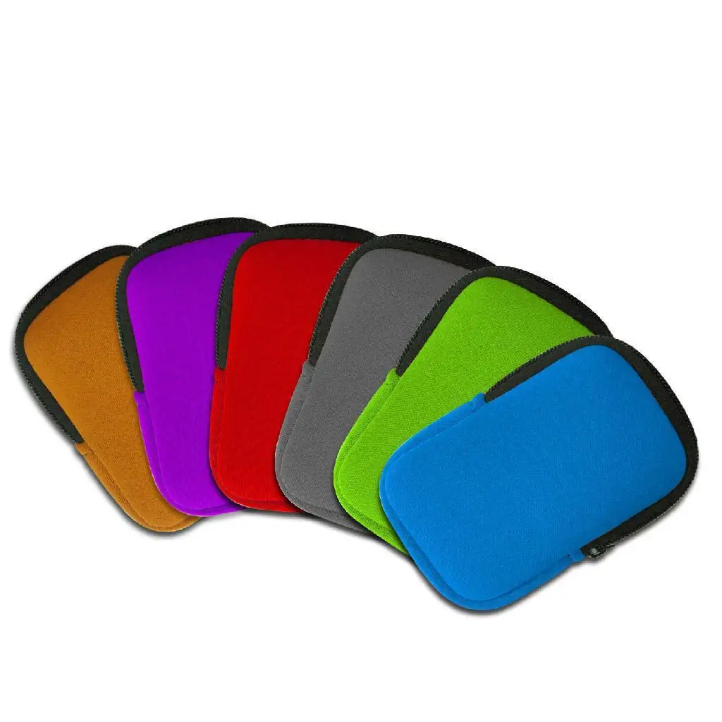 Soft Neoprene Zipper Sleeve For GPS, Flash Drive, Power Bank, USB Cable  Neoprene Mini Pouch Promotion Coin Purses