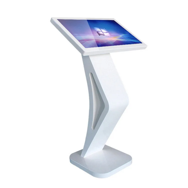OEM 43 inch indoor floor stand android interactive kiosk advertising display all in one self service information inquiry kiosk