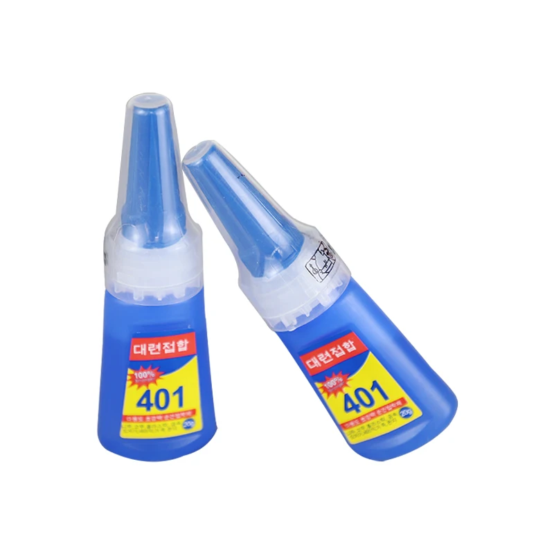 Professional Customized  Fast Drying Super Sticky Glue for Wearable Nails and Diamond 401 Nail Glue
