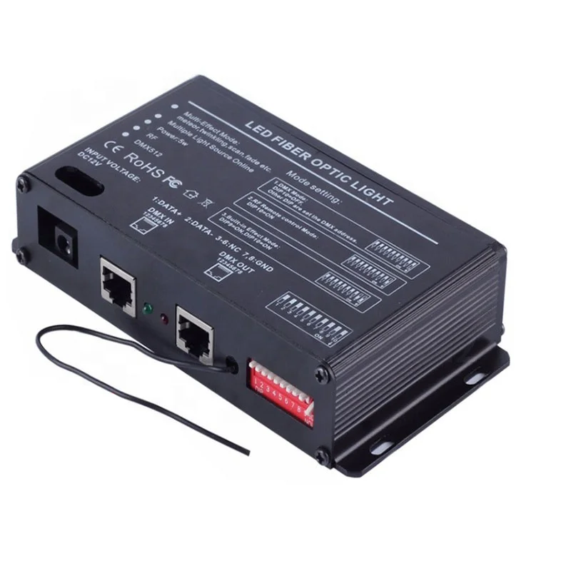 DMX 5W Shooting Stars Cool White Engine RF Remote Control LED plastic Fiber Optic Star Ceiling For Decorative Project