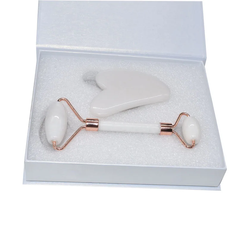Natural Jade Roller Massager for Face Roller facial lifting Anti-wrinkle Gua Sha Jade Stone Face Massager Beauty Skin Care Tool