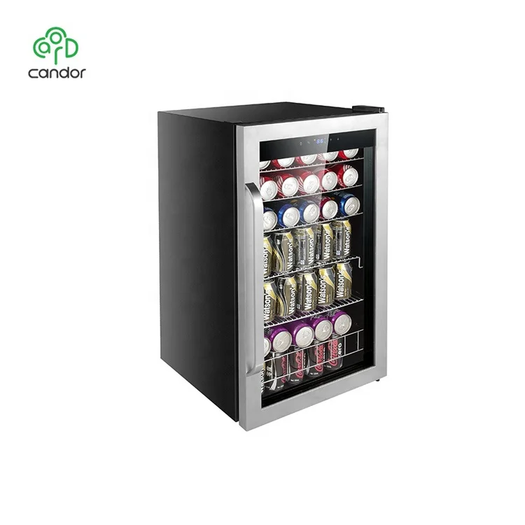 Индивидуальный кулер Candor 120 can /95L с наружным дисплеем, электрический охладитель напитков, мини-холодильник