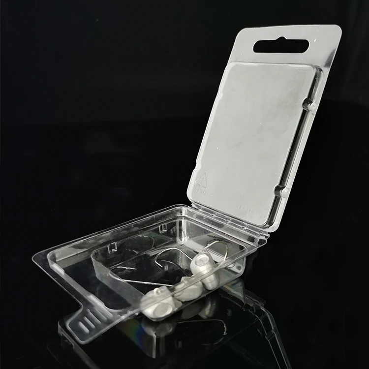 
Eco friendly durable clamshells blister packing with insert paper card 