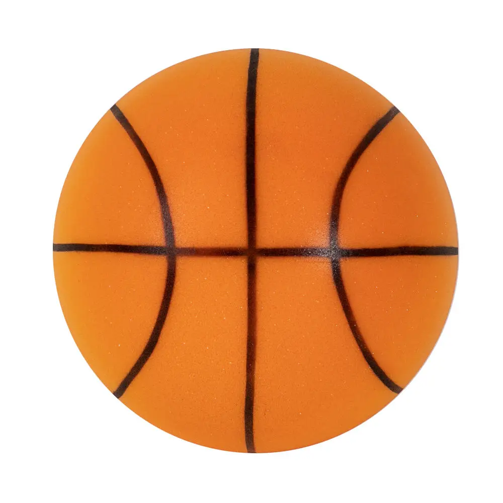 Kids silent soft training ball 24cm pu foam basketball lightweight for various indoor activities