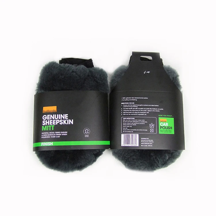 Thick Lamb Wool Car Cleaning Wash Mitt Microfiber Household Gloves