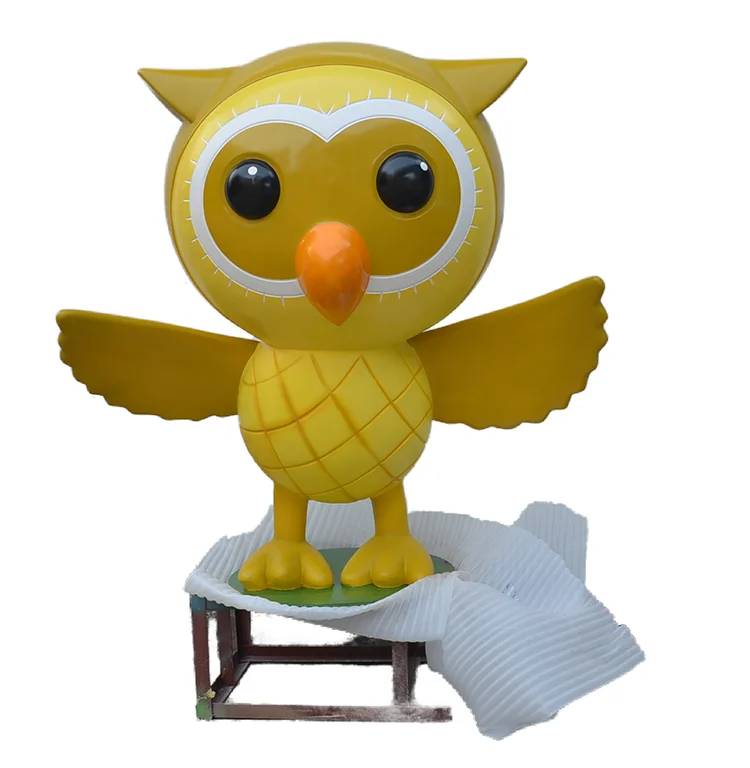 Manufacture Hot Sell Funny Resin Figurine owl Resin Craft