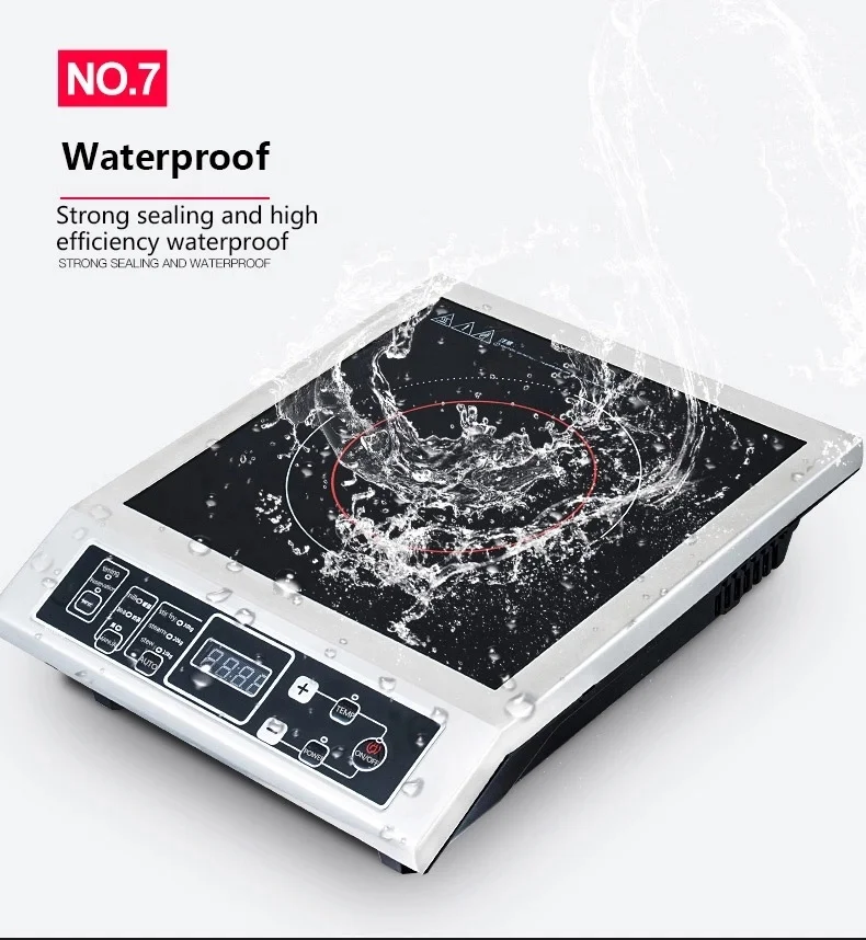 Горячая Распродажа цена портативная однокруглая 3500 Вт 220 В профессиональная электрическая индукционная плита высокой мощности