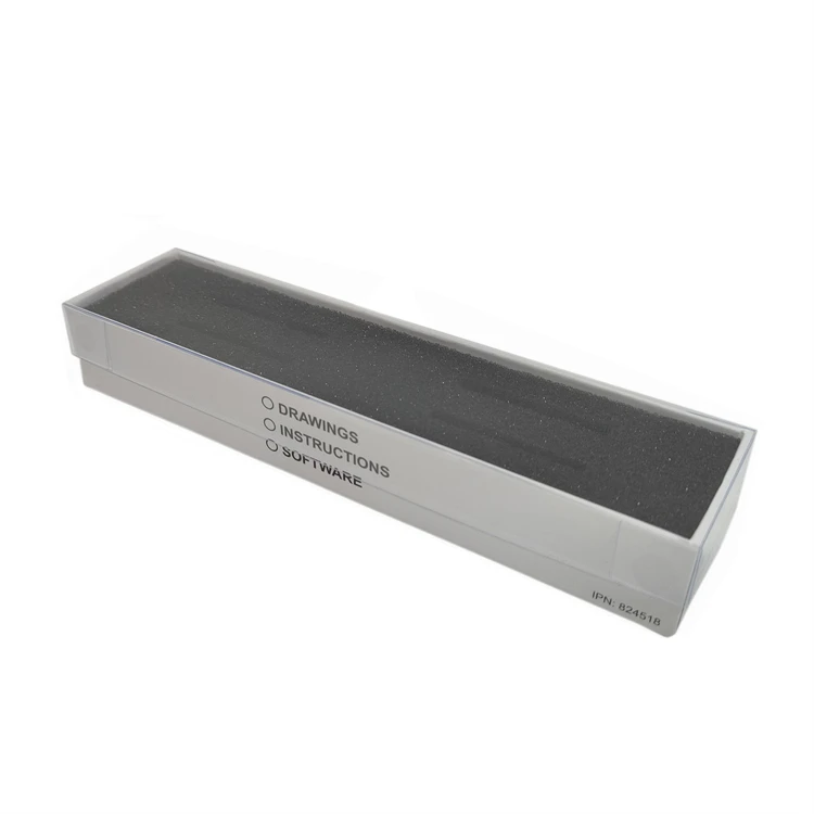 Custom High Quality Capacitor Pen Packaging Box Color Printed Logo Gift Box With Clear Lid And Foam Insert