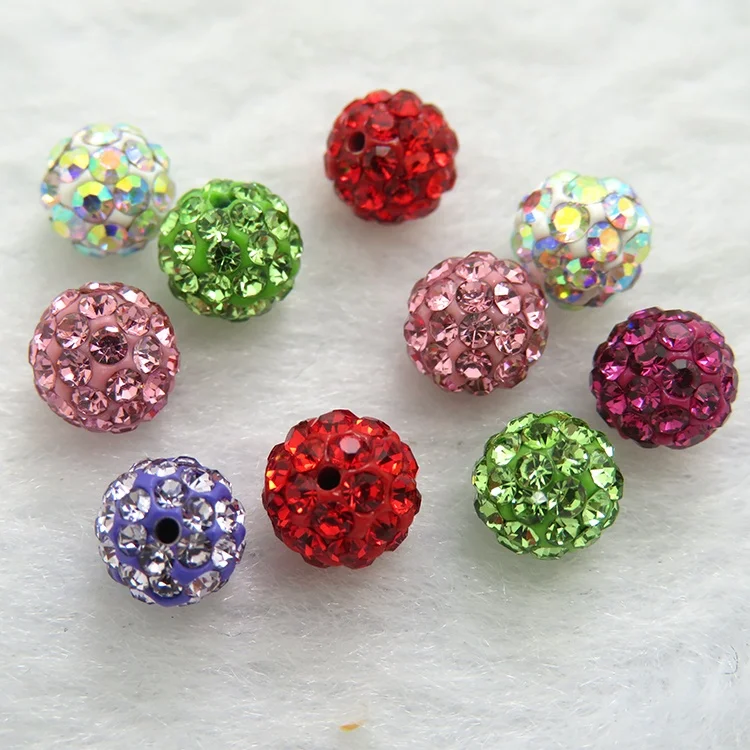 ball bead round 8 mm All Kinds of Fire Ball for Rhinestone Colorful Crystal Round Beads Charms Jewelry Makings bracelets beads