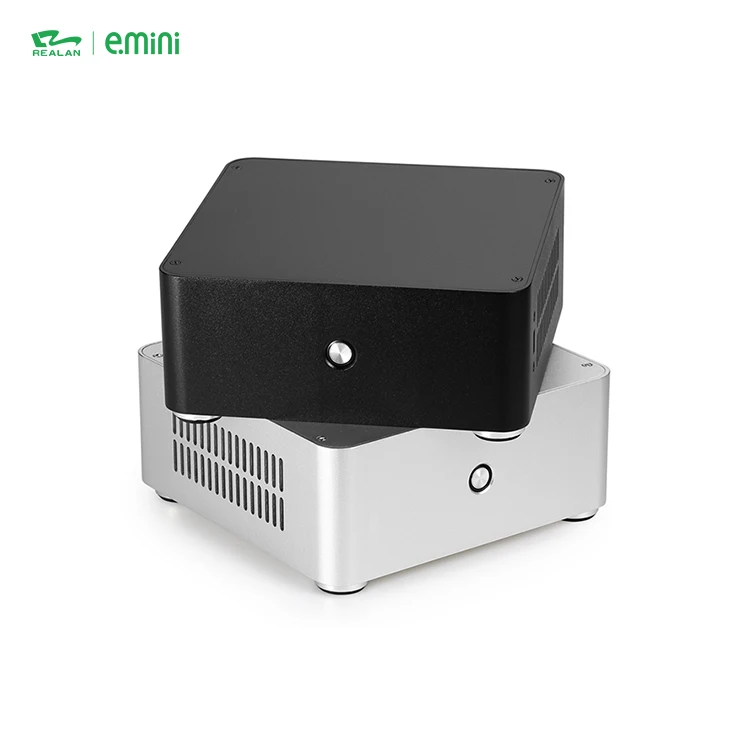 OEM HTPC Slim Type Computer Mini ITX Industrial PC Aluminium Chassis Case