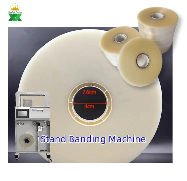Hot melt OPP Strapping Material for Banding Machine Colorful OPP Bundling Tape Transparent Tape for Vegetable Bundling