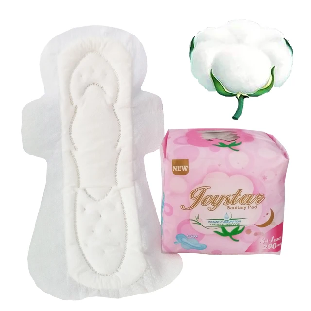 Female Free Sample Disposable Organic Cotton Sanitary Napkins