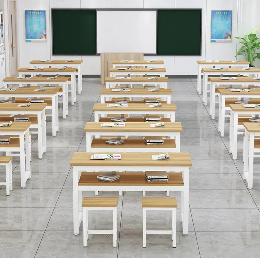 Modern School and University desks and chairs Wholesale Price Metal Classroom Benches Chairs Desks for Hall Use