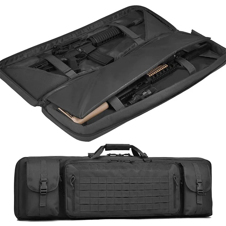 Tactical Rifle Case Double Gun Backpack Pistol Firearm Molle System Rucksack Transportation Carbine Bag