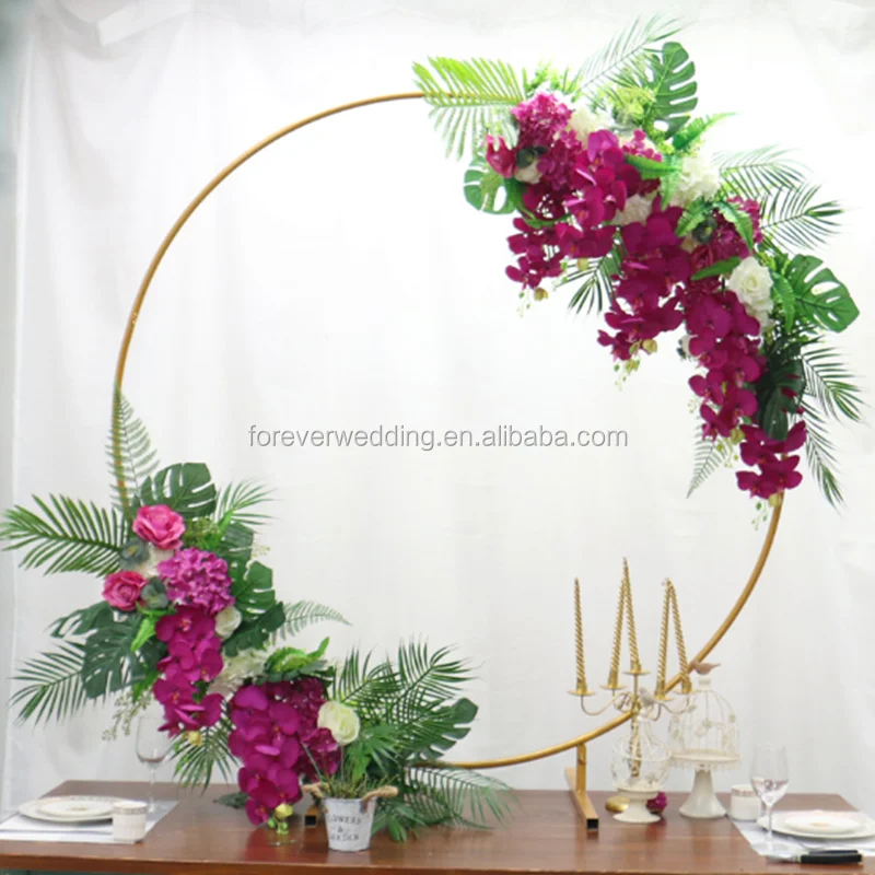 
Wedding arch metal flower stand /round wedding arches stand for wedding table centerpieces decoration display stand 