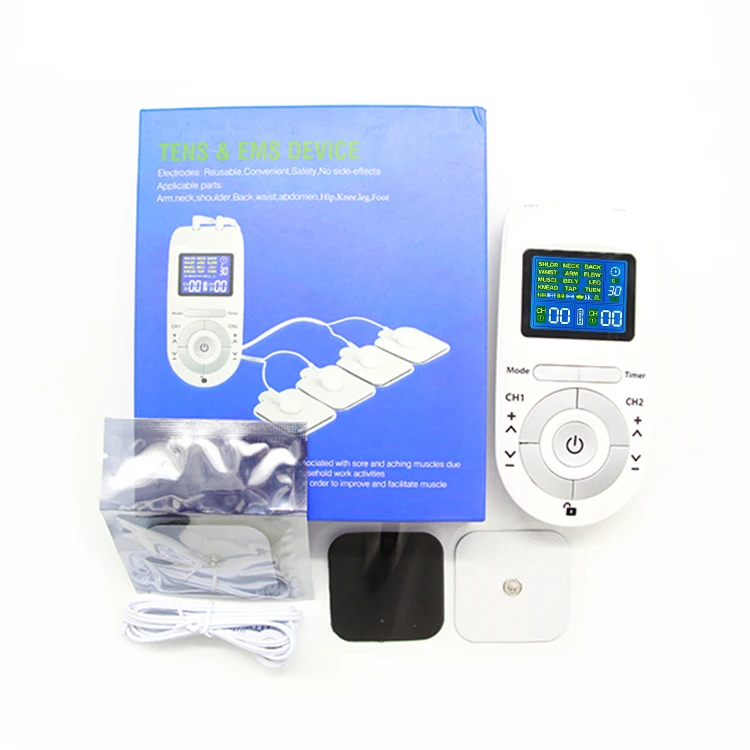 Portable Smart Electric Pulse Acupuncture Electro Muscle Stimulator Portable Physiotherapy Digital Body Massager