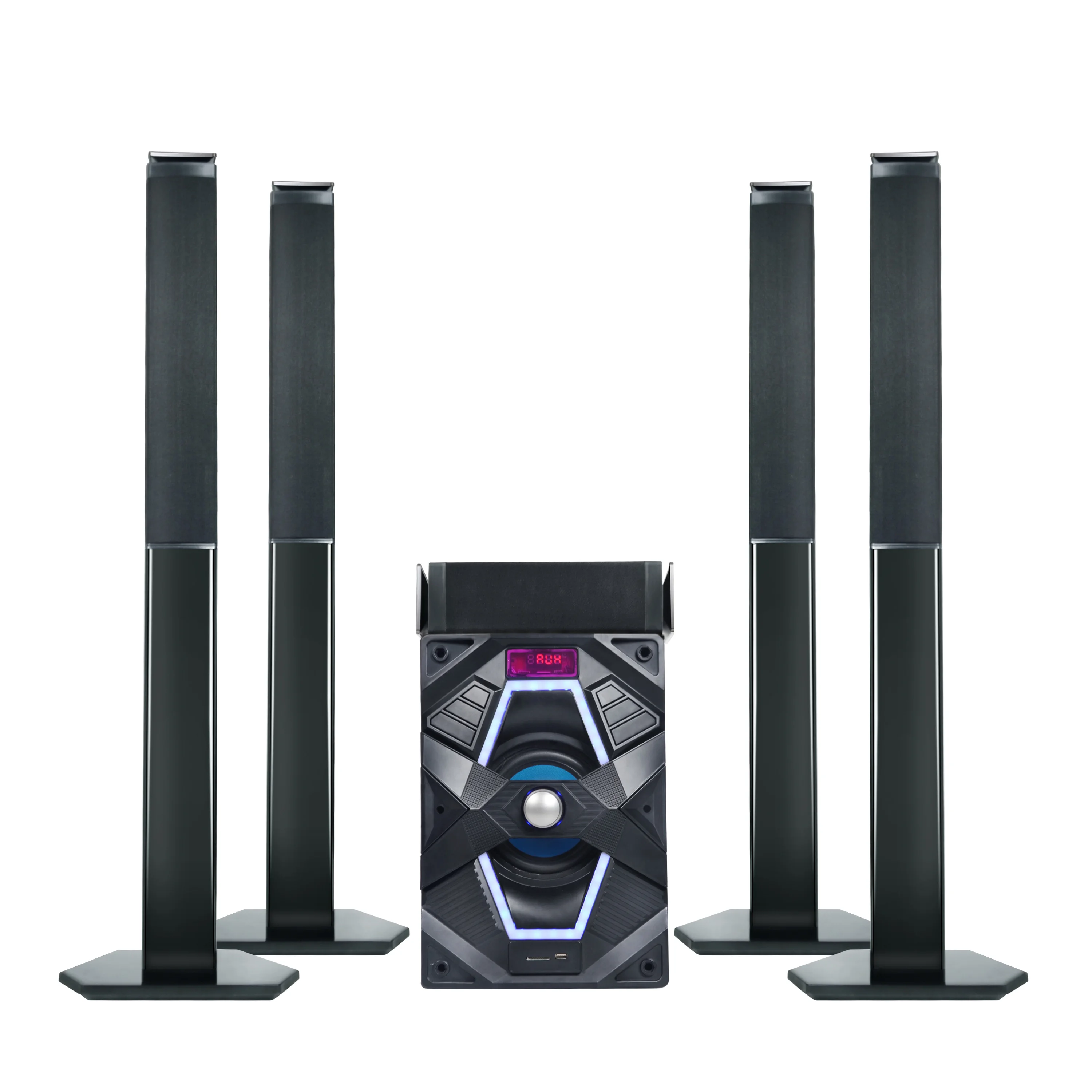 China speaker manufacturer 5.1 to 7.1 home theater speakers system with Subwoofer fm radio