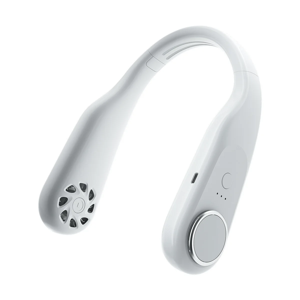 2021 YITELA 3600mAh Summer Portable Cooling Leafless Hanging Neck Fans Cooling Mini Portable