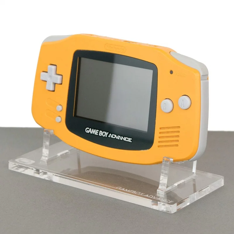 factory wholesale custom size logo clear acrylic video Game Boy Advance GBA display stand for collectibles