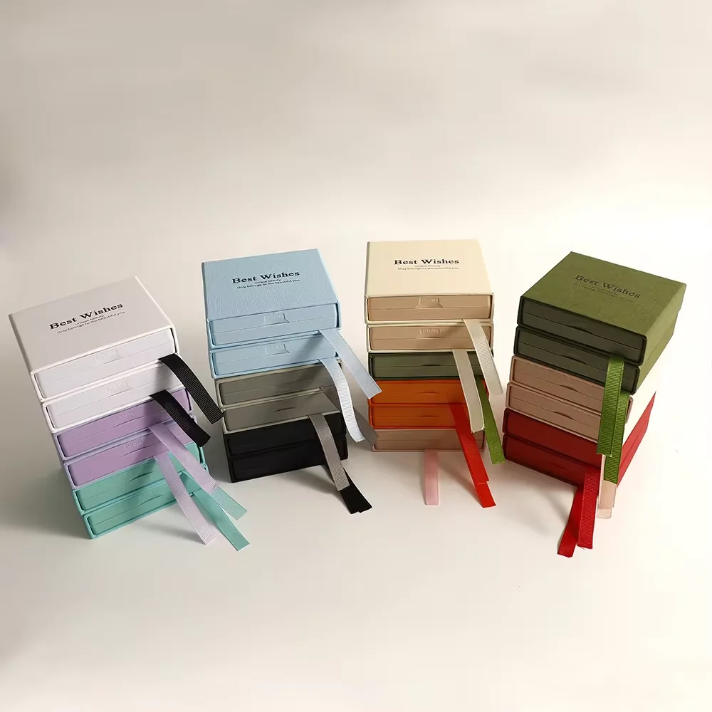 Pe Film White Drawer Box Jewelry Displays Packaging Boxes Ring Display Transparent Jewelry Display Box For Jewelries