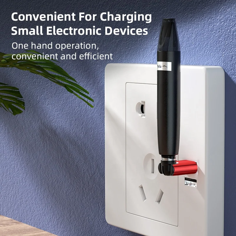 540 degree free swivel mini magnetic portable mobile phone charger super mini emergency charging USB cable for all phones