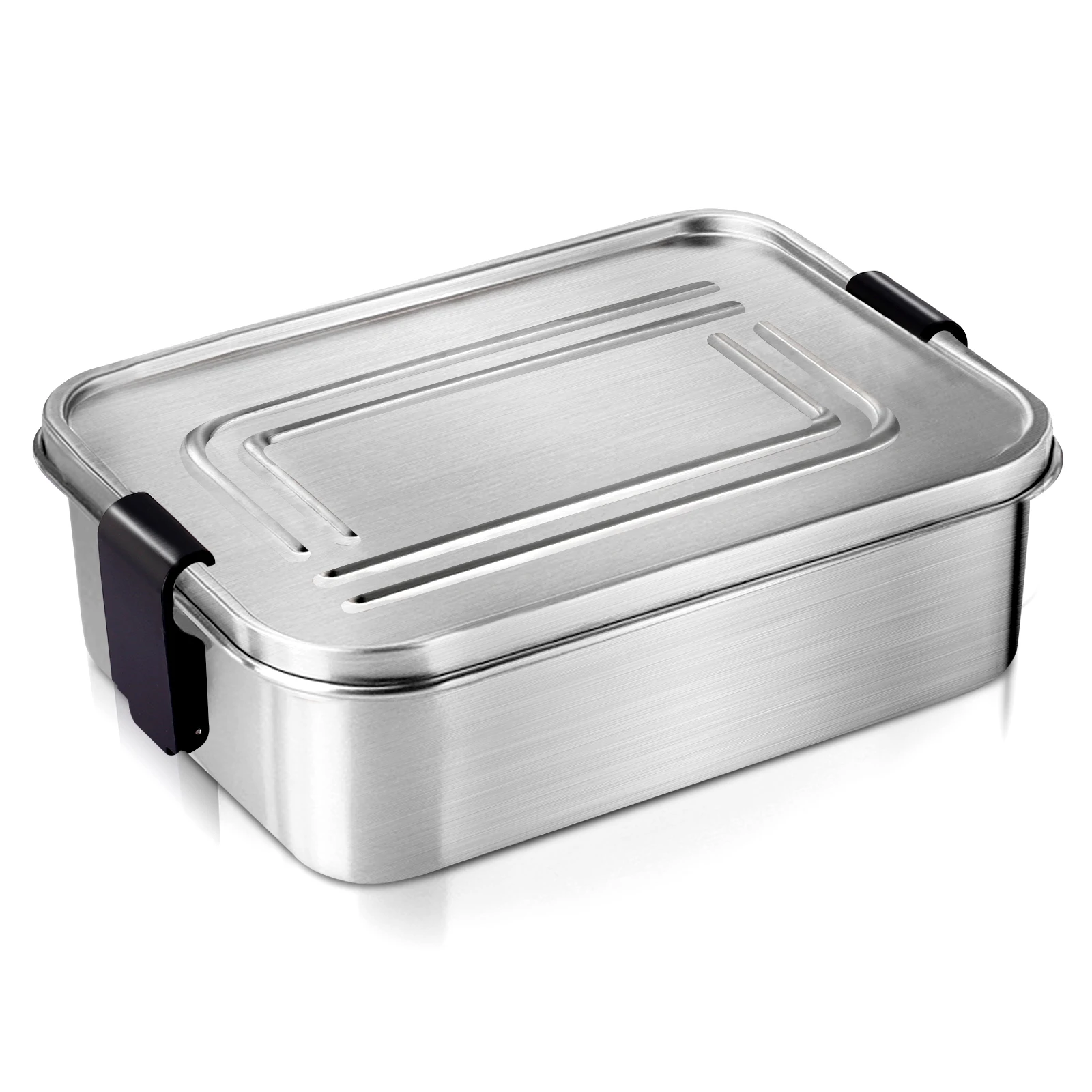 Aohea Eco-friendly Nylon buckle Stainless Steel Leaking Silicone storage boxes & bins  Food Container Bento Kids lunchbox