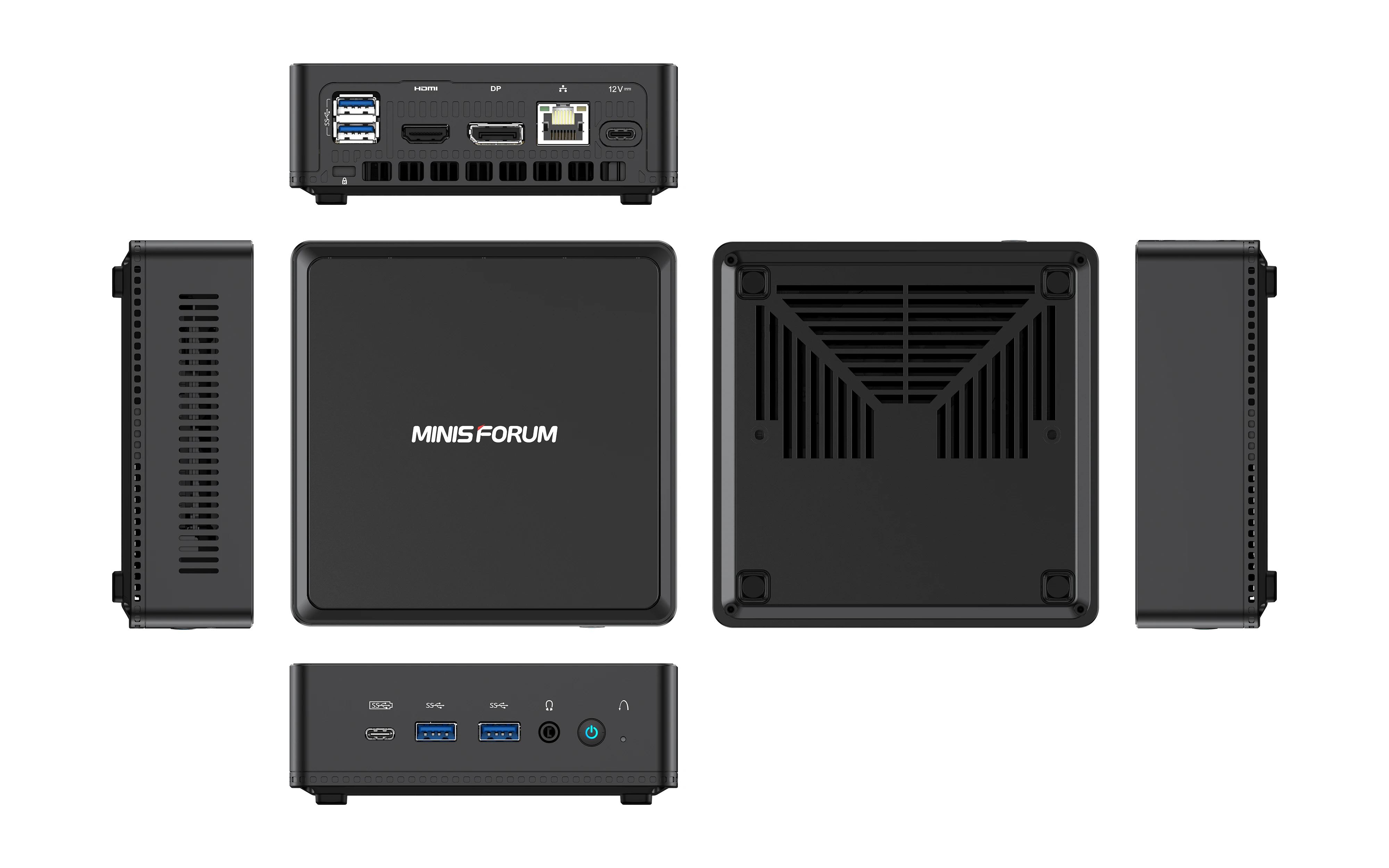 MINISFORUM JB95 Intel Celeron N5095 Quad Cores 2.5 inch SATA HDD Slot Small Desktop Computer Windows 10 Gaming Mini PC