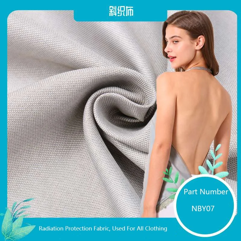 China Manufacturer Silver Fiber EMF Protection Fabric Anti Radiation Conductive Fabric