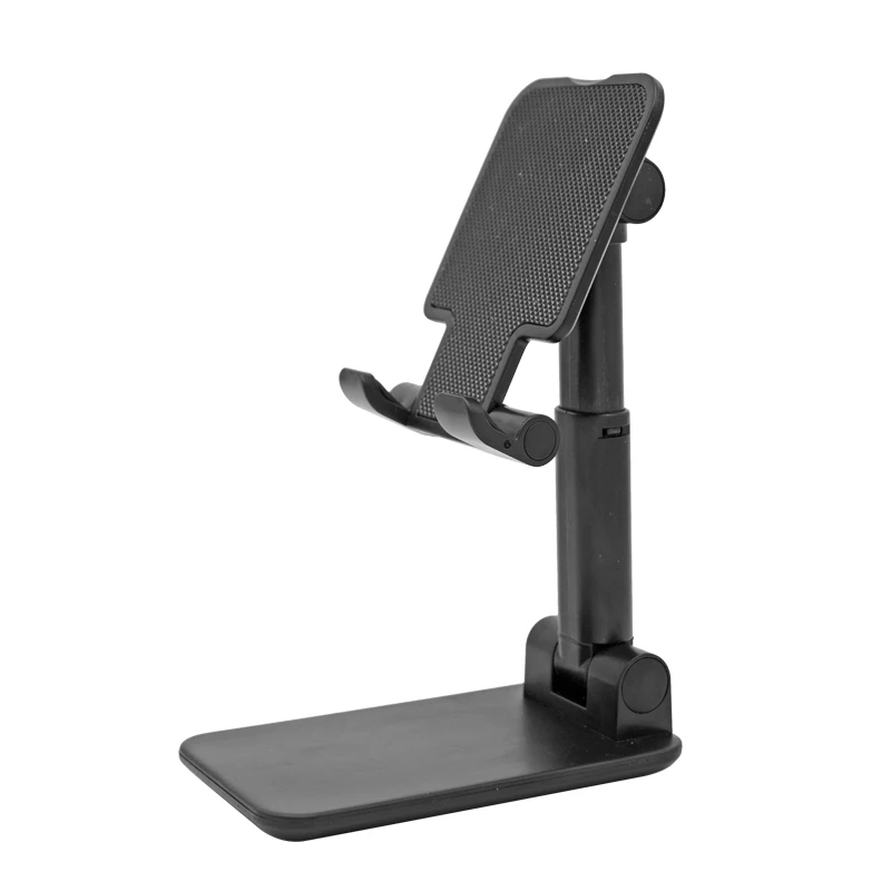 Adjustable Cell Phone Stand Desktop Cellphone Stand with Anti-Slip Base and Convenient Charging Port Fits All Smart Phones