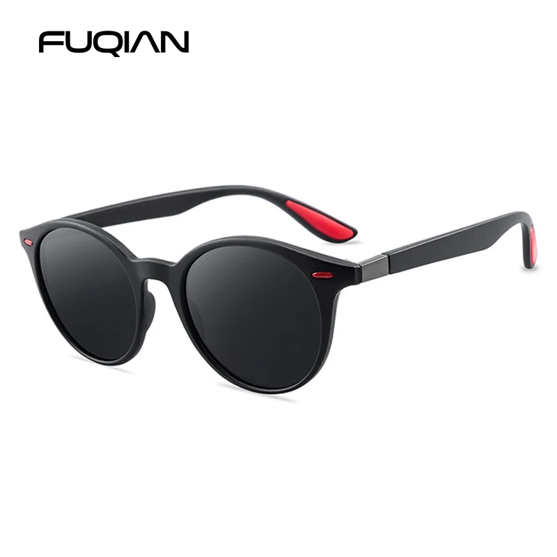  FUQIAN классический бренд gafas de sol круглые стеклянные солнечные очки Супер Горячие lentes para hombres продвижение