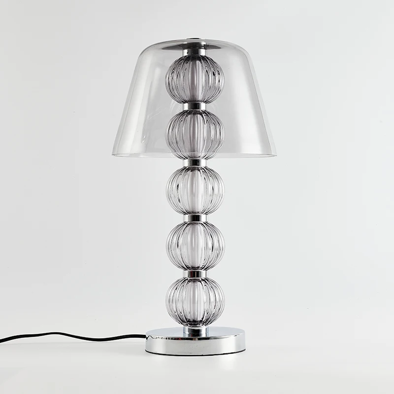 Bead LED Home Decor Luxury Glasses Table Lamps Decorative Bed Side Desks Lighting Light Decoration Design Crystal New Iron AC 90