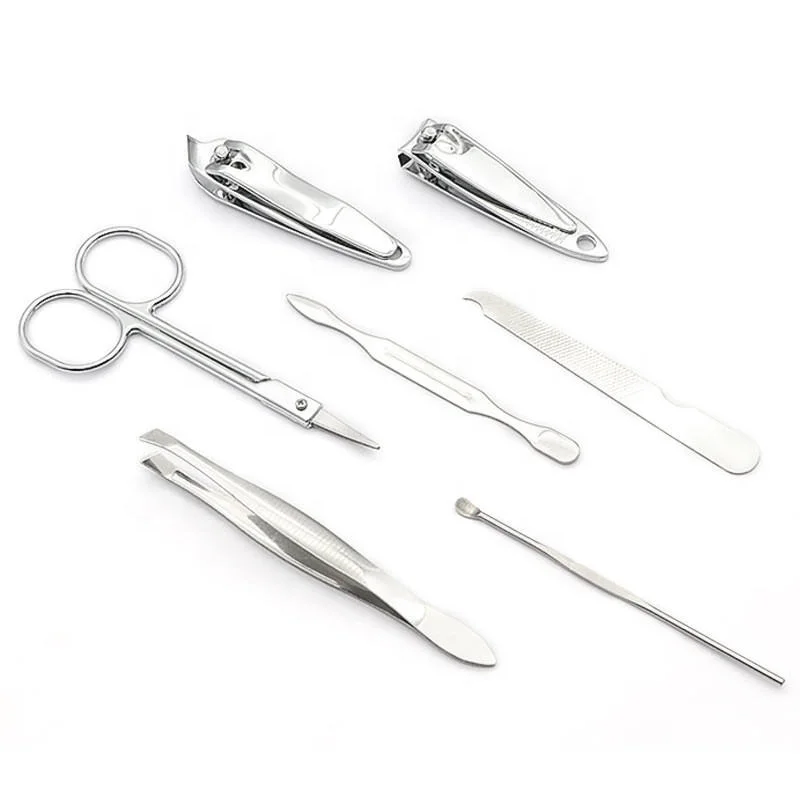 HYF Custom logo Mini Manicure Kit Wholesale Nail Clipper Set With PVC Bag Stainless Steel Deluxe Travel Manicure Set