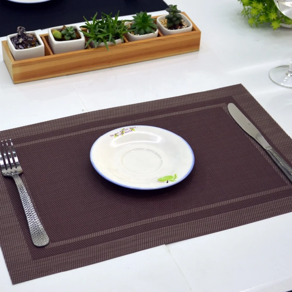 Hot selling placemat PVC vinyl dining table mat for restaurant and kitchen