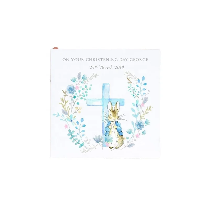 Personalised Baptism Baby Video Christening Card Girl  Daughter NIECE Christening Boy Baby  Naming Day  Card