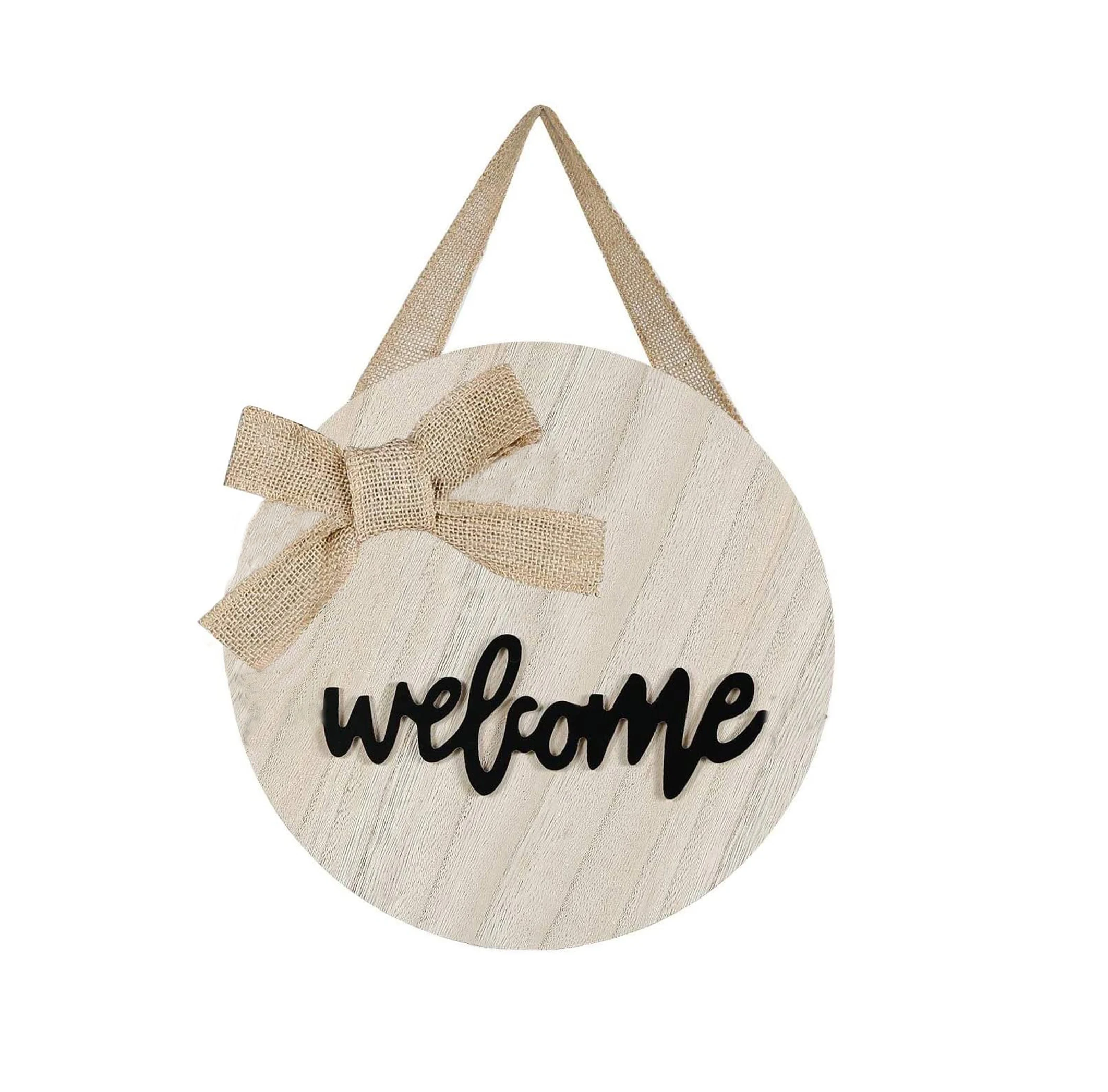 Деревянные круглые подвесные венки, знак, украшение для дома, окрашенное украшение для двери, товары для мероприятий и вечеринок, paulownia Love, пригодный для переработки, 12 дюймов