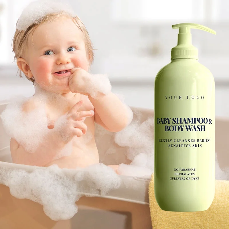 QQLR 2-in-1 shampoo and body wash for babies Moisturizing Skin care Natural organic safety baby Body Wash