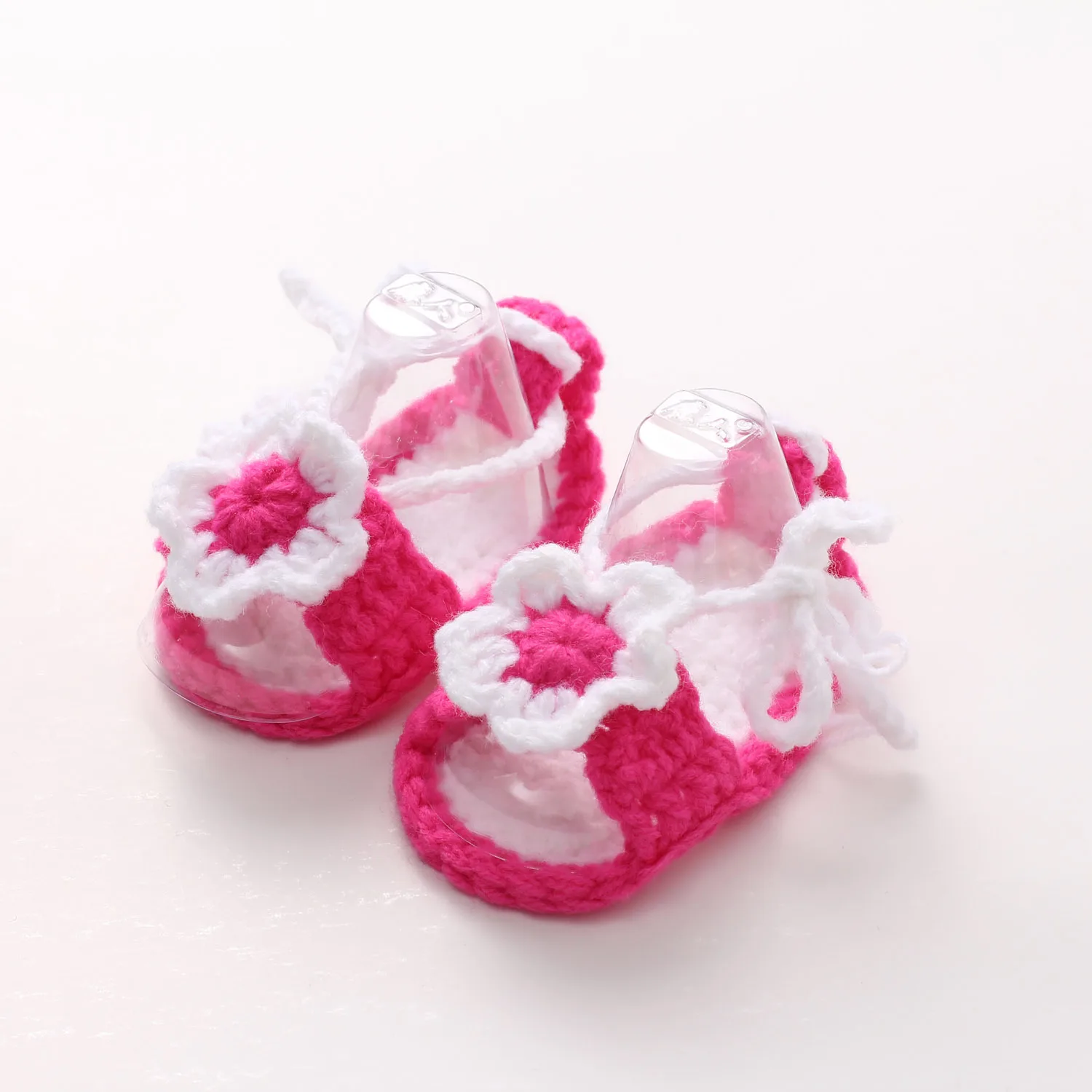 
fashion handmade flower crochet baby girls shoes sandals 