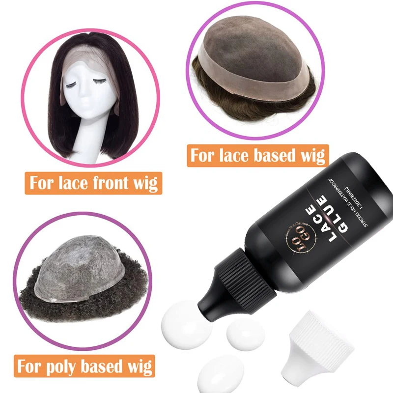 Custom Lace Glue Wax Stick Glue Remover Lace Tint Spray Lace Wig Install Complete Making Install Wig Installation Kit
