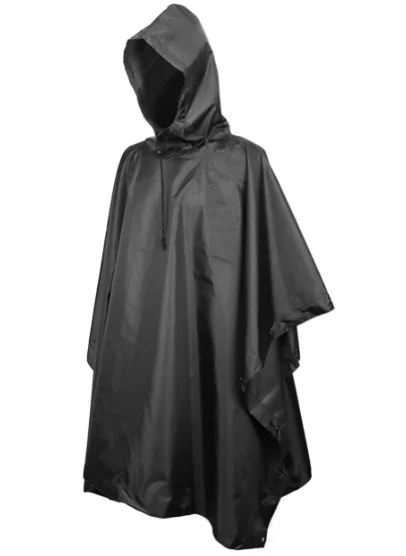 Водонепроницаемый плащ-пончо Woqi из искусственной кожи, дождевик-пончо для взрослых, оборудование для выживания для кемпинга