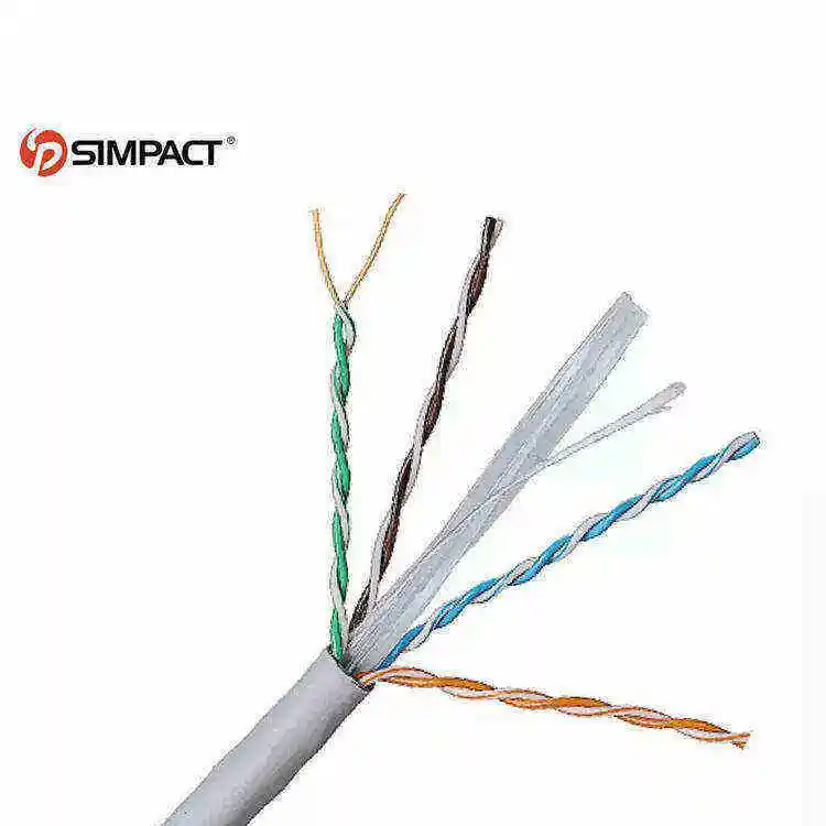Factory Supply pvc/pe/lszh/cmp/cmr jacket  bare copper utp cat6 23awg cable network cabl cat6 outdoor copper