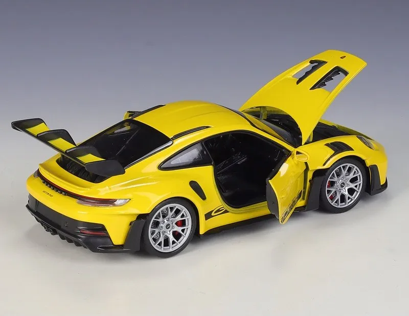 Лидер продаж 1:24 весы 911 GT3 RS игрушки из сплава 992 модель автомобиля имитация металлический автомобиль литой для детей взрослых коллекционный подарок