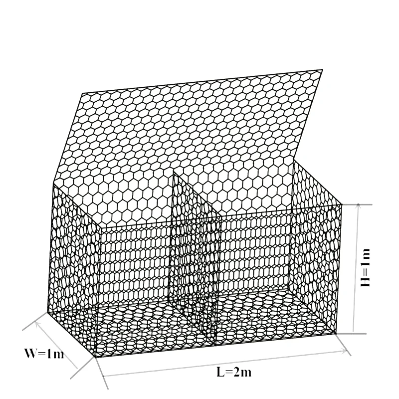 Высокое качество ПВХ покрытием оцинкованный verzinkt 1x1x1 м 1,5x1x1 2x1x1 0,5 габионная коробка